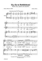 Go Go to Bethlehem! Two-Part choral sheet music cover